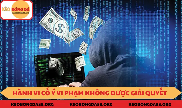 Hành vi cố ý của bạn không được giải quyết